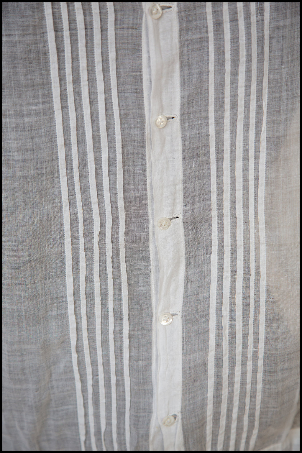Vintage 1920s Embroidered White Cotton Blouse
