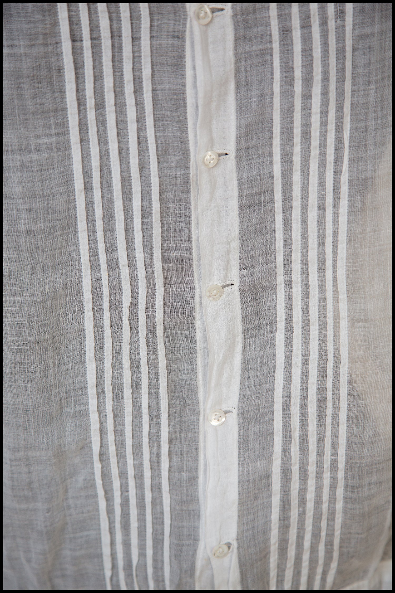 Vintage 1920s Embroidered White Cotton Blouse