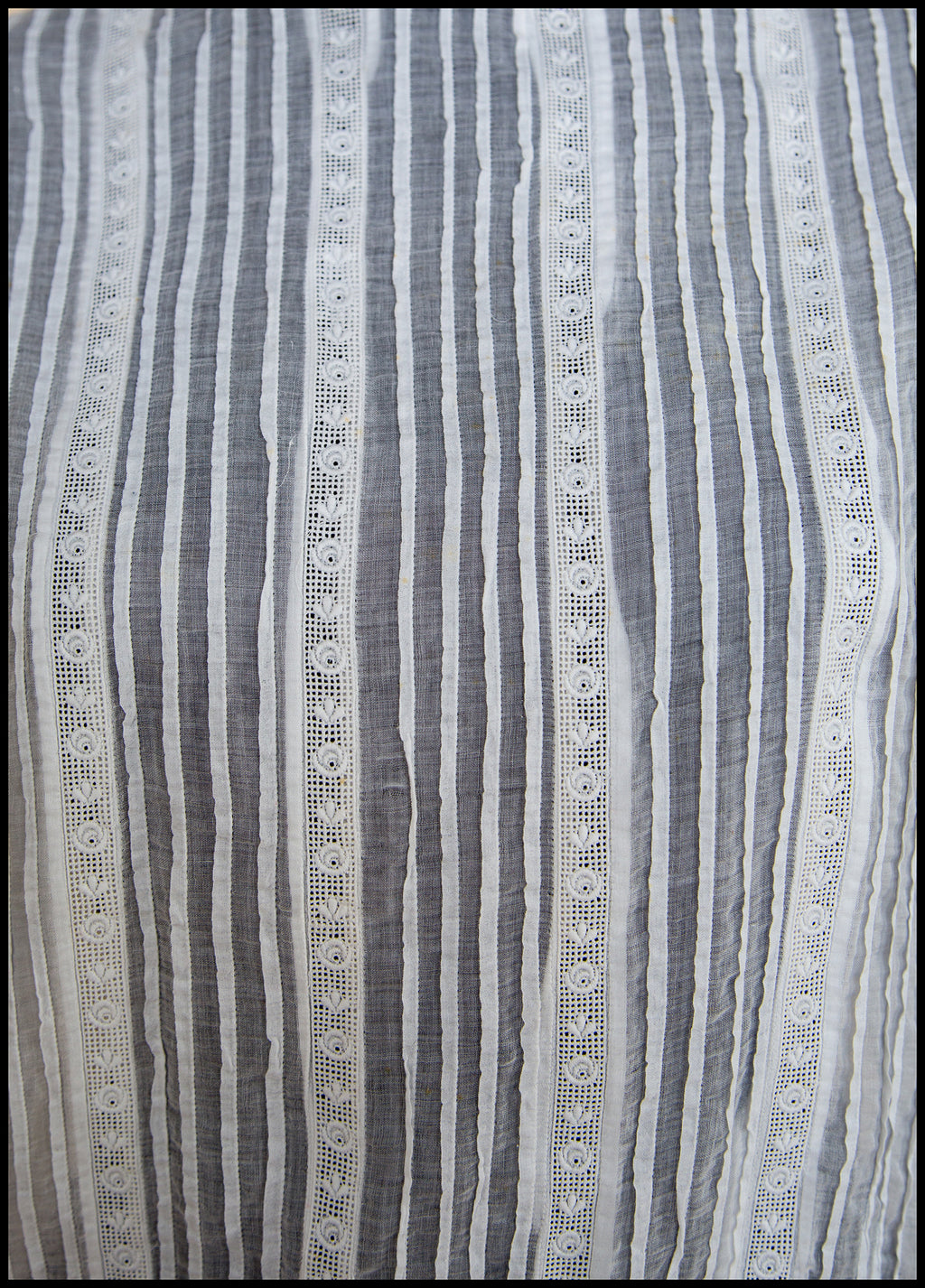 Vintage 1920s Embroidered White Cotton Blouse