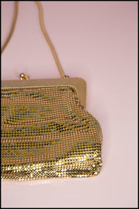 Vintage 1970s Gold Mesh Disco Purse