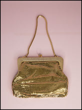 Vintage 1970s Gold Mesh Disco Purse