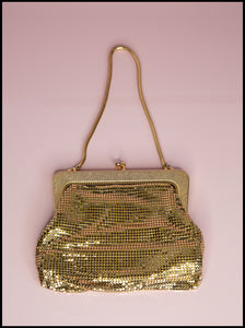 Vintage 1970s Gold Mesh Disco Purse