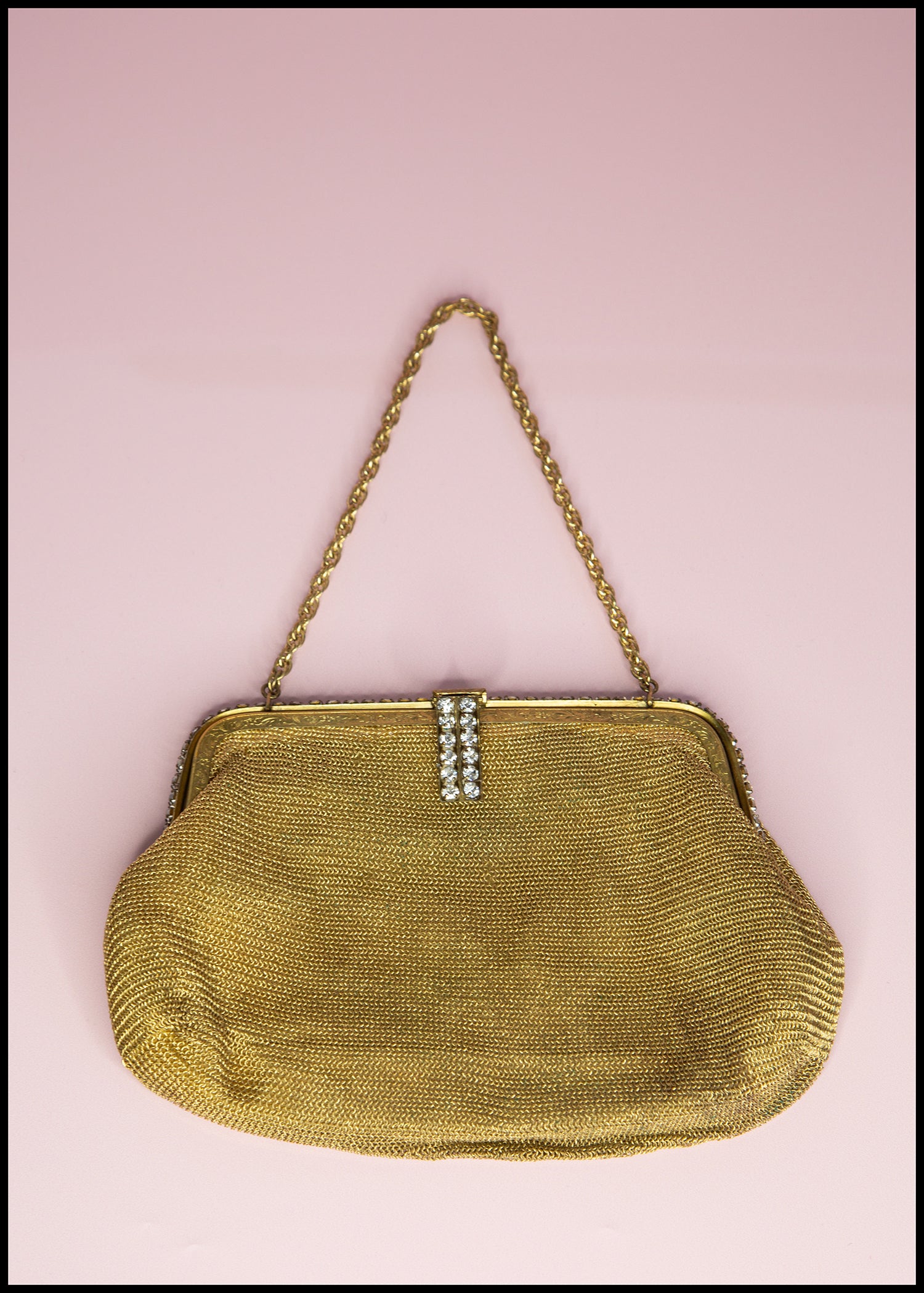 Vintage 1930s Chain Rhinestone Evening Bag – ALEXANDRAKING
