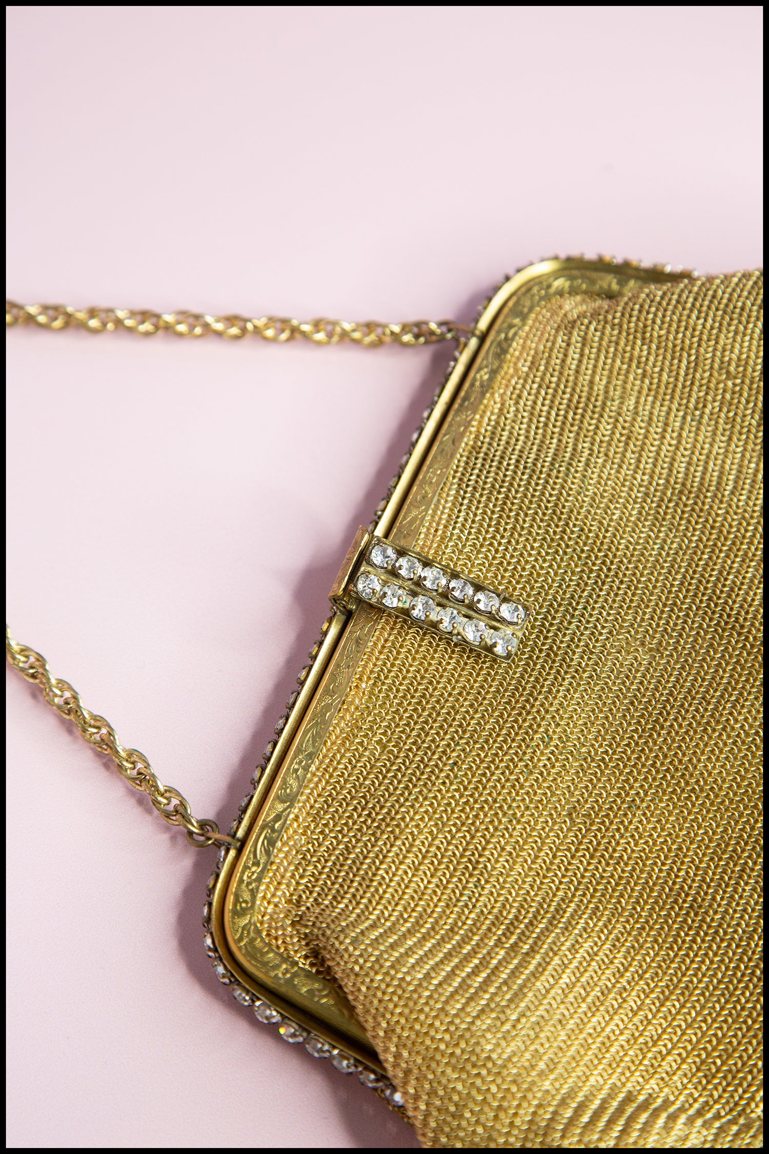 New* Vintage Rhinestone Evening Handbag Wedding Party Clutch Purse H8807/  Gold | eBay