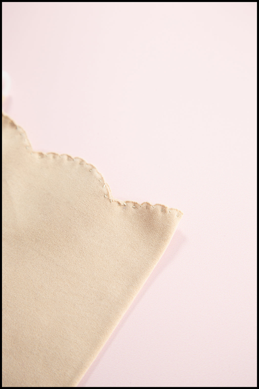 Vintage 1950s Dusky Pink Cotton Gloves
