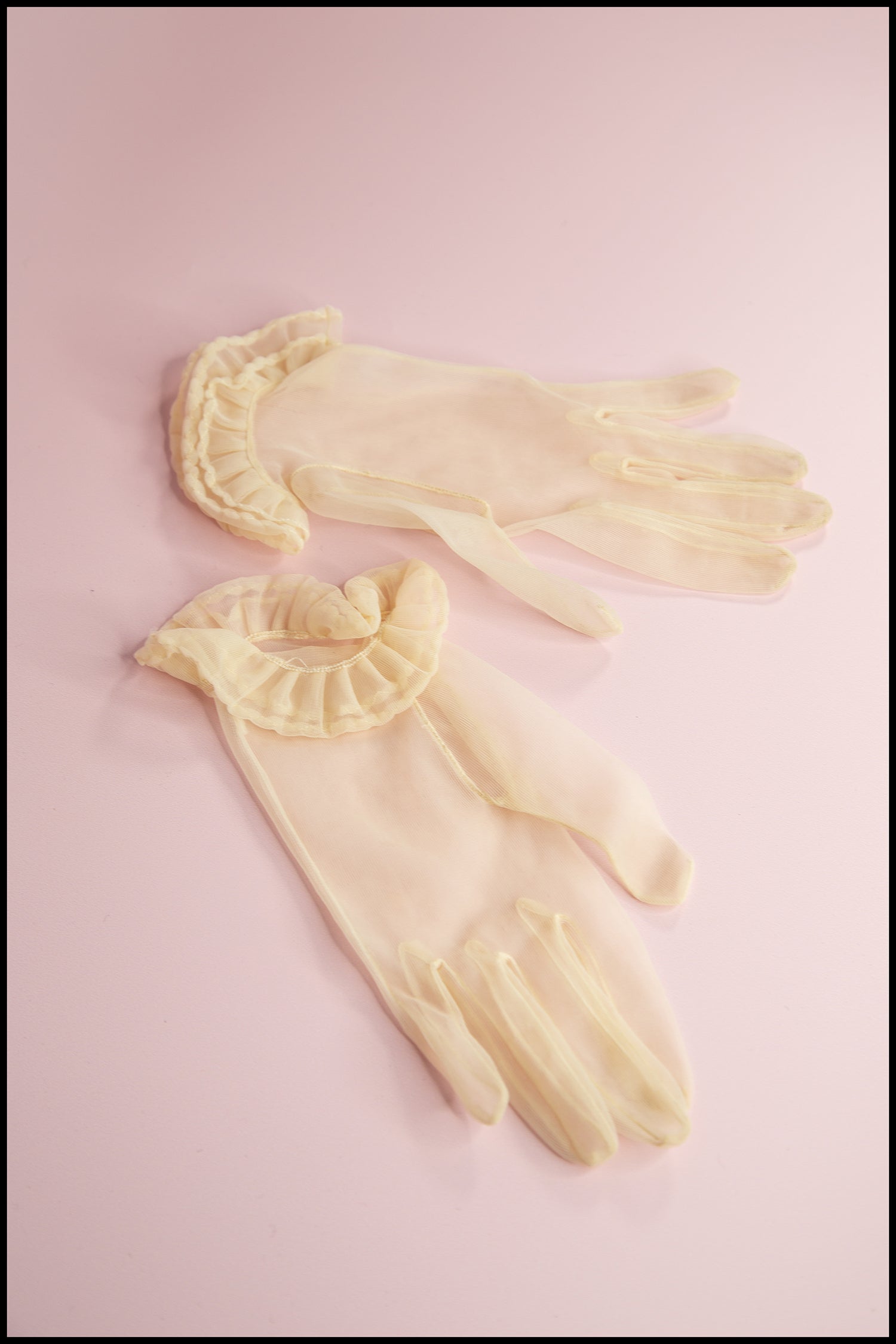 Vintage 1950s Sheer Nylon Gloves