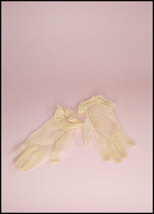 Vintage 1950s Sheer Nylon Gloves