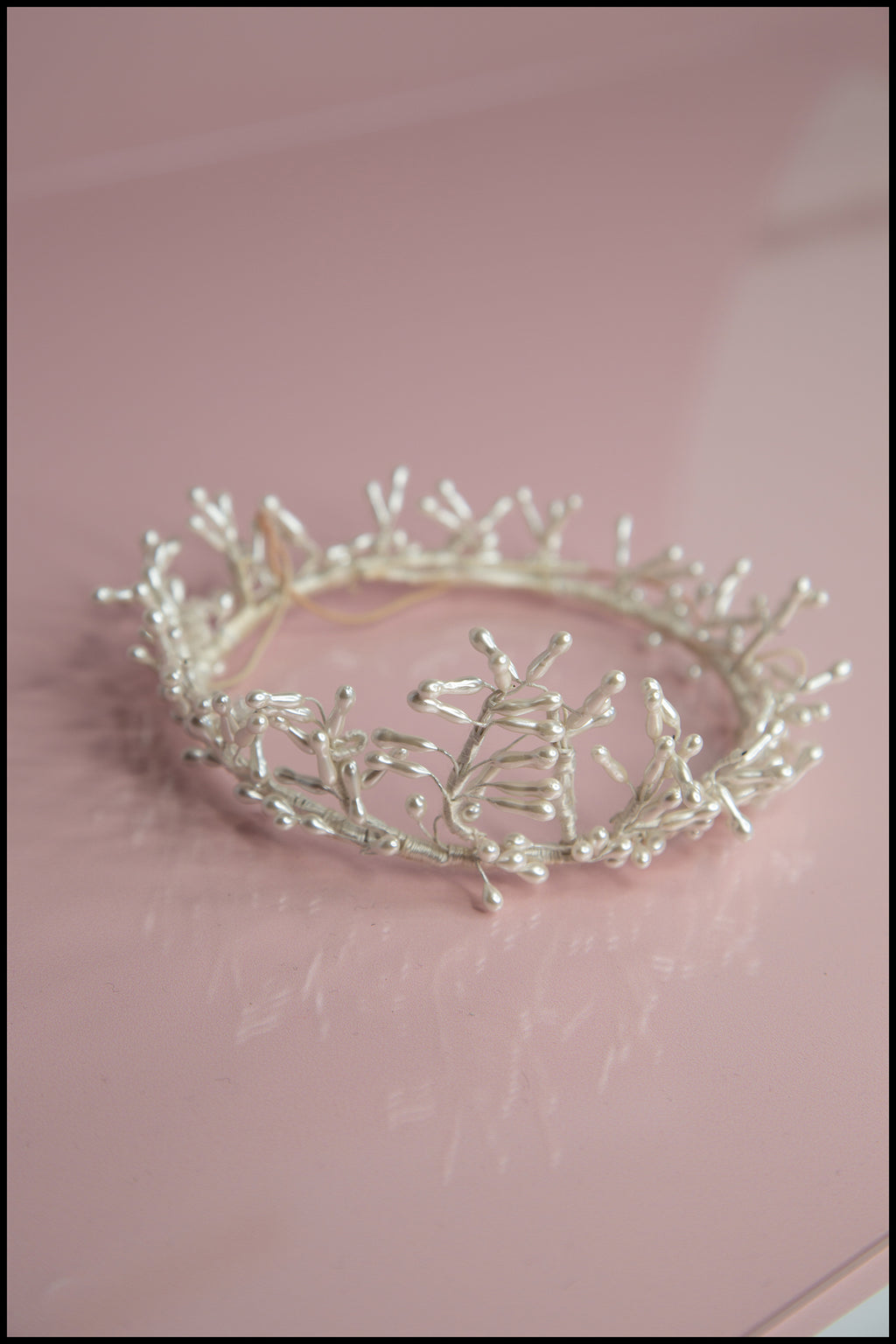 Vintage 1940s Pearl Wax Crown