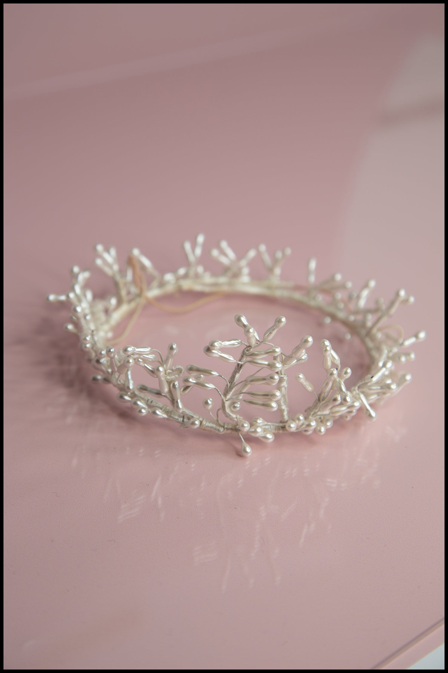 Vintage 1940s Pearl Wax Crown