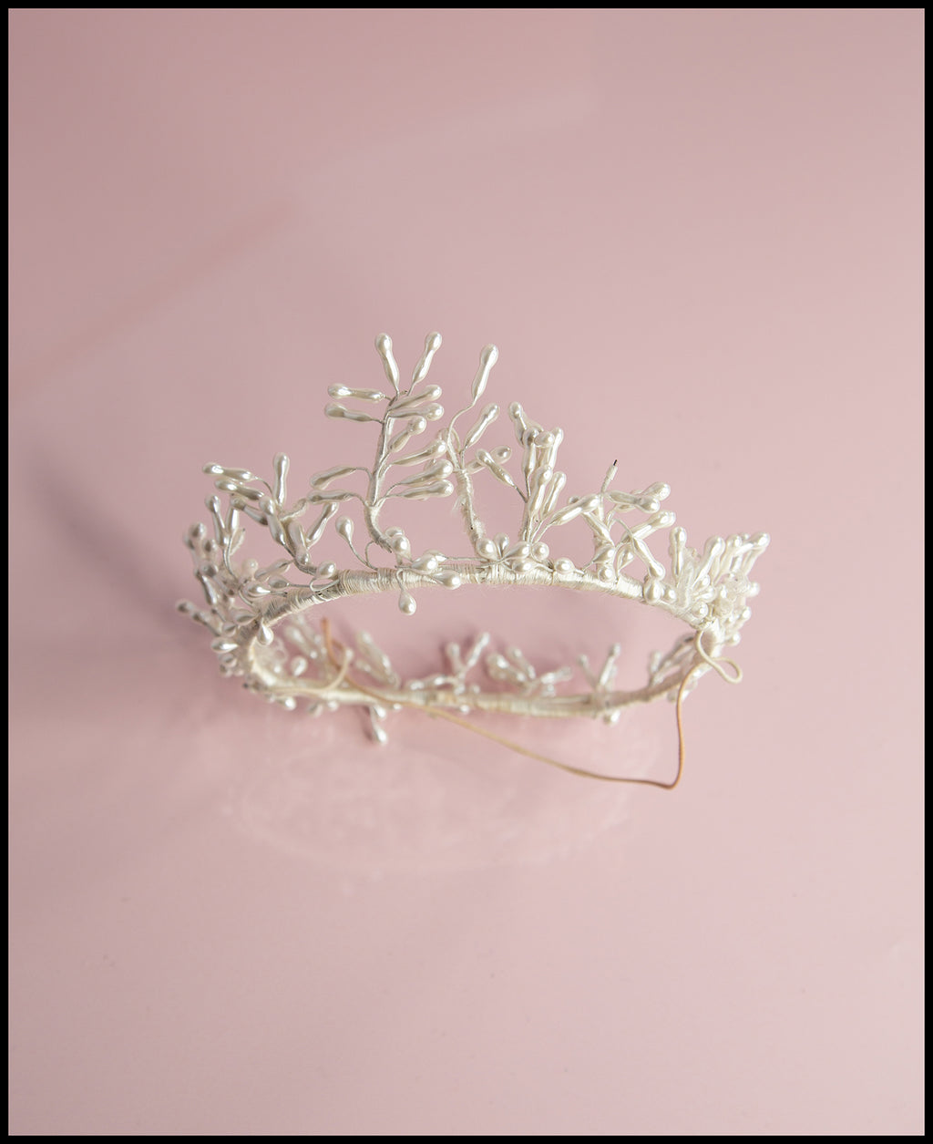 Vintage 1940s Pearl Wax Crown