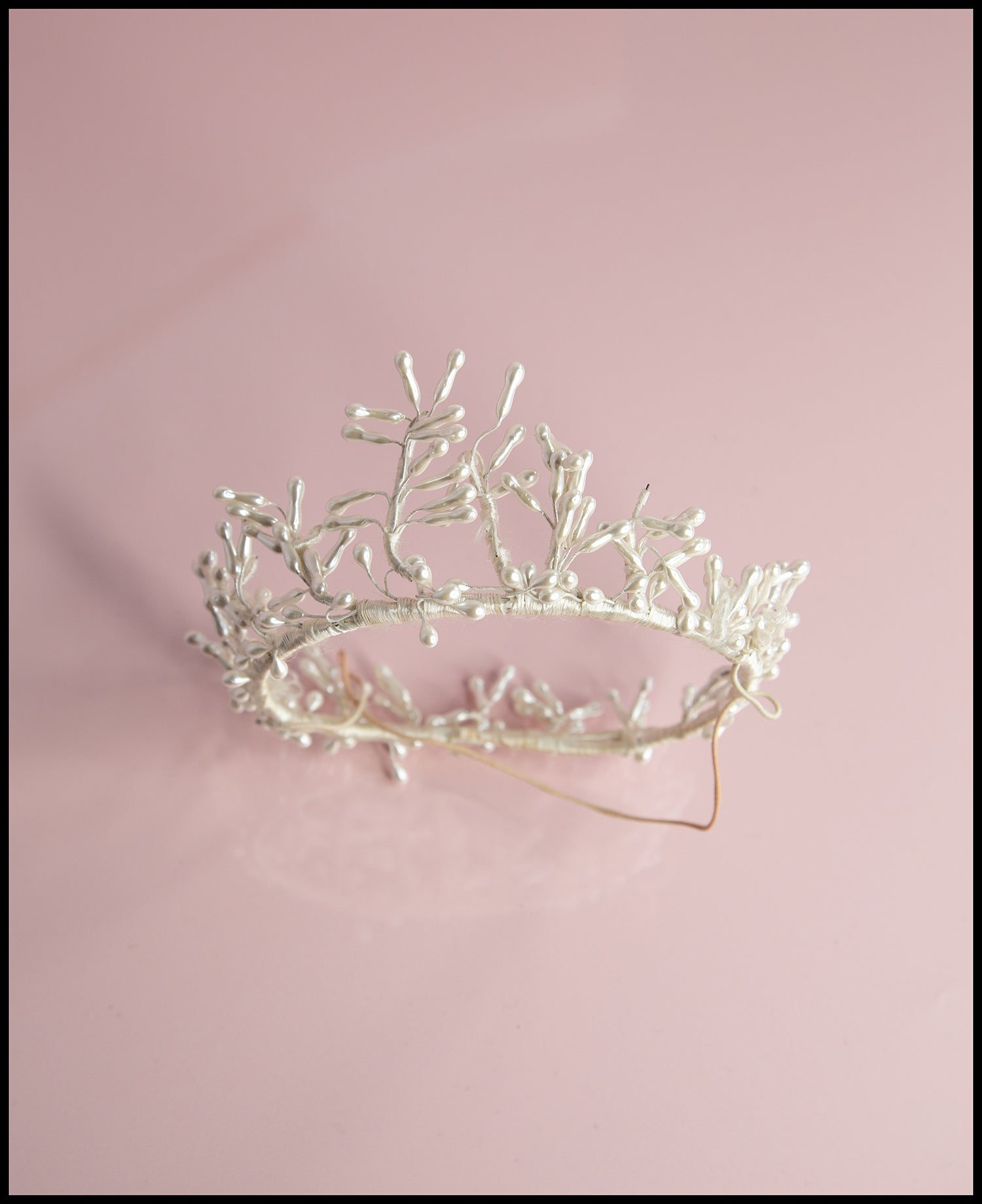 Vintage 1940s Pearl Wax Crown