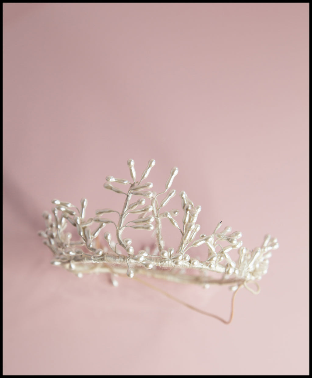 Vintage 1940s Pearl Wax Crown