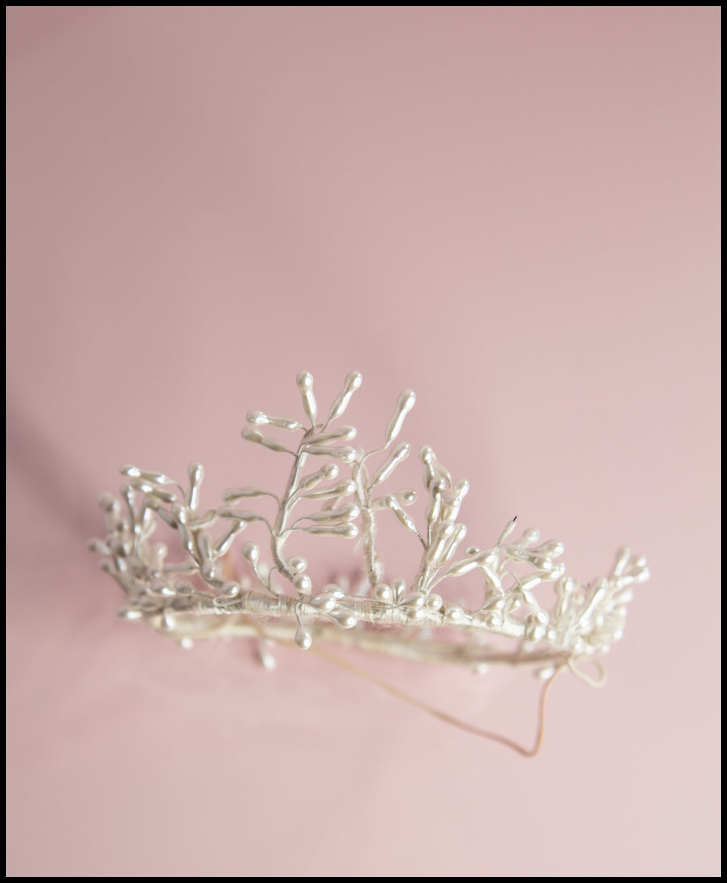 Vintage 1940s Pearl Wax Crown