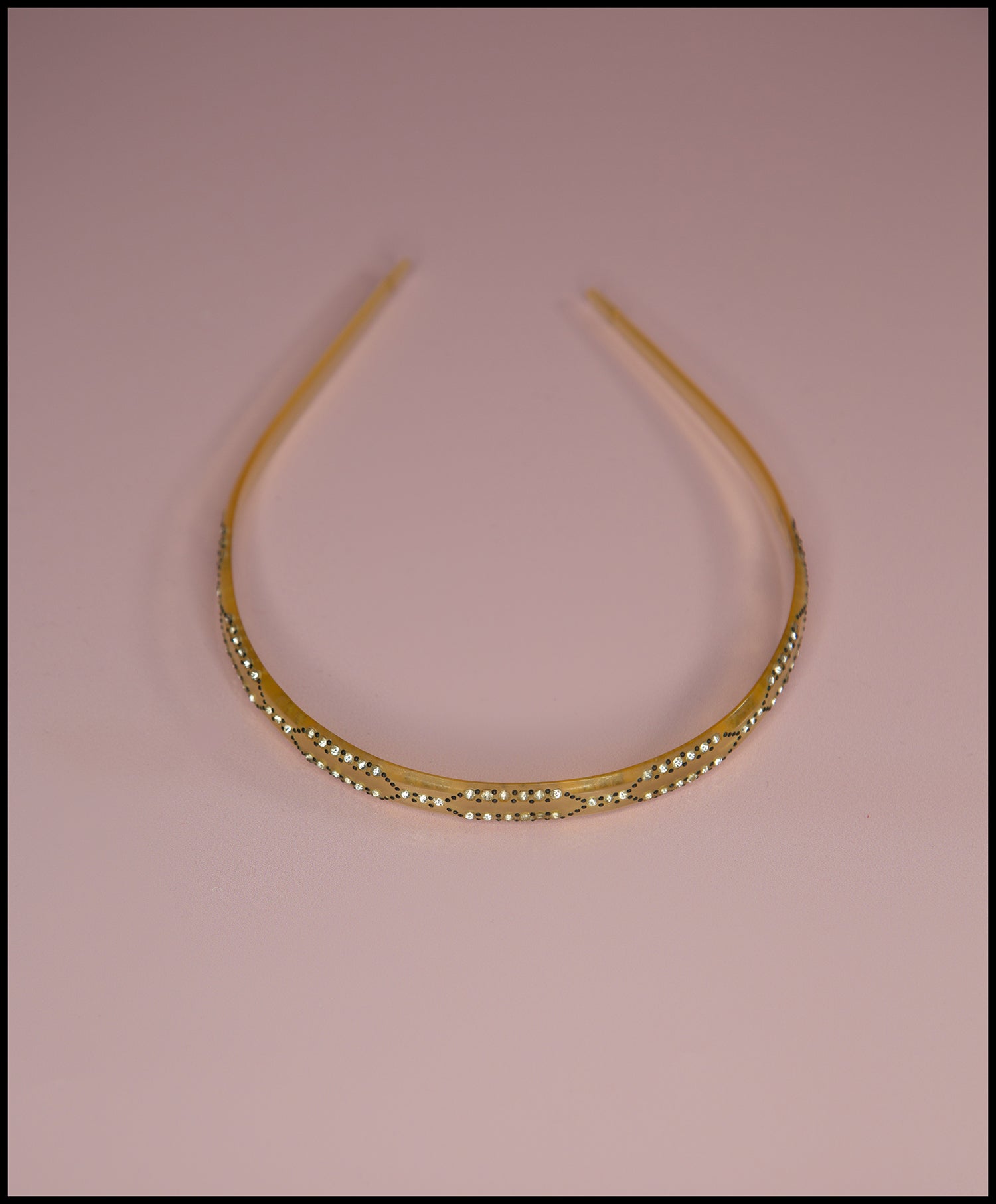 Vintage 1920s Celluloid Rhinestone Hair Band