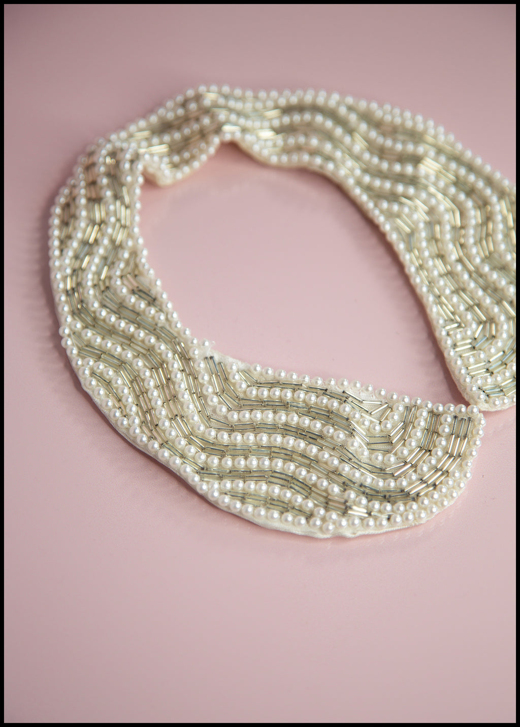 Vintage 1930s Pearl Beaded Collar