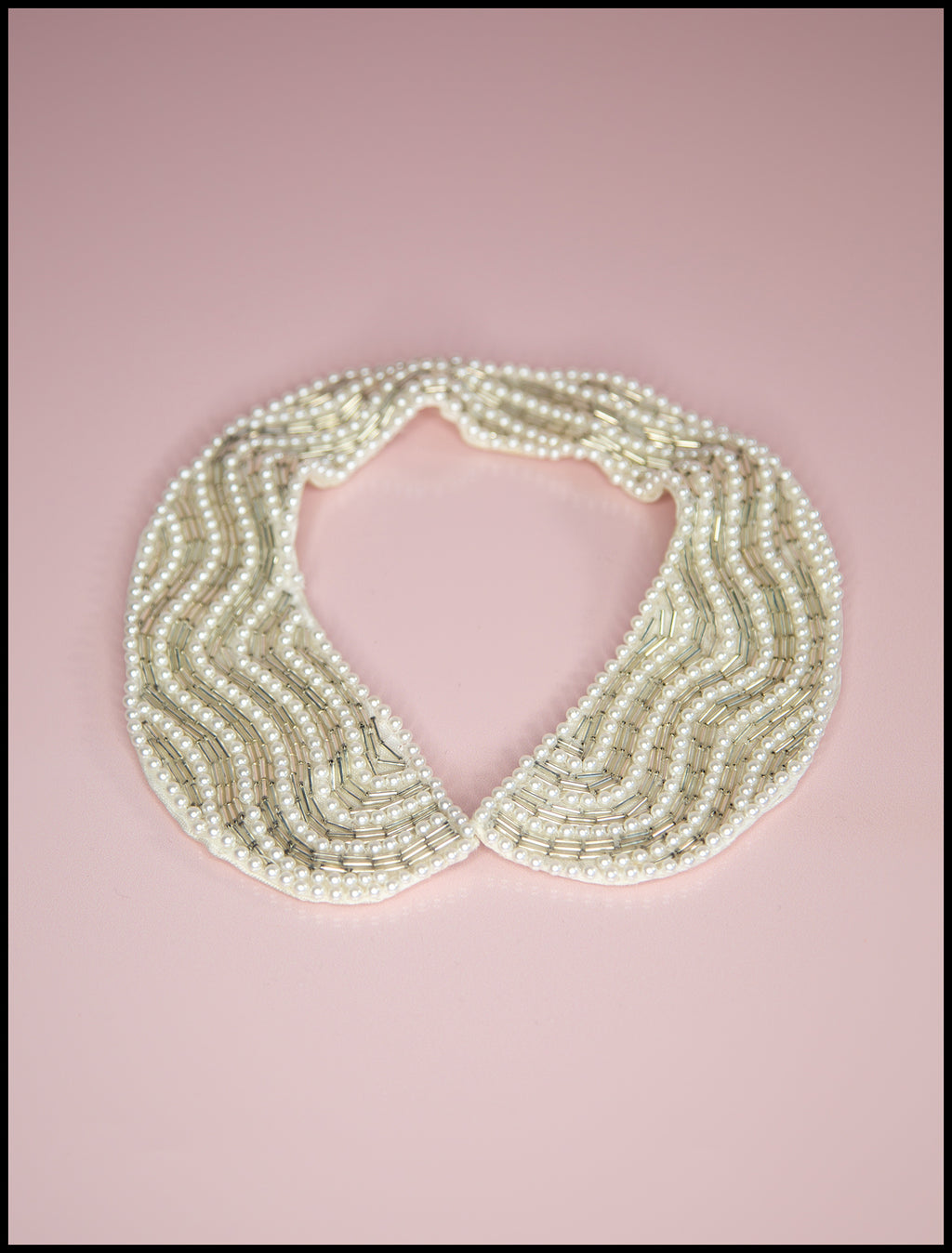 Vintage 1930s Pearl Beaded Collar  ALEXANDRA-KING