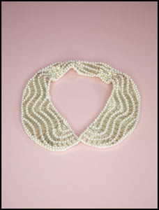 Vintage 1930s Pearl Beaded Collar