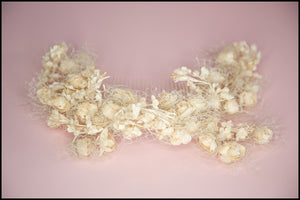 Vintage 1930s Cream Cotton Hair Comb