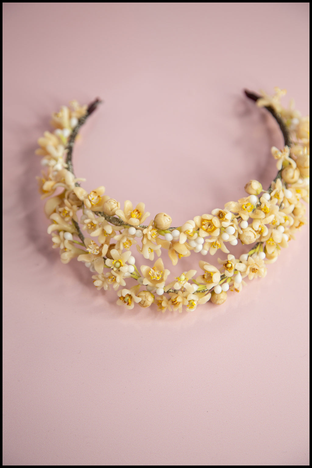 Vintage 1930s Wax Flower Crown