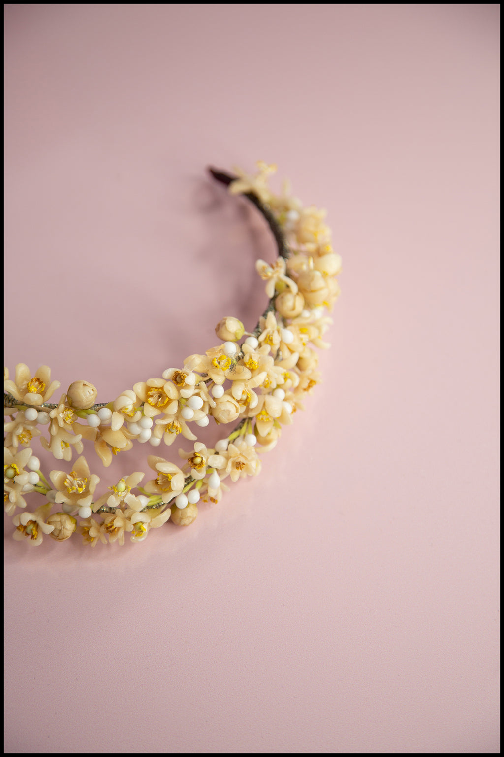 Vintage 1930s Wax Flower Crown