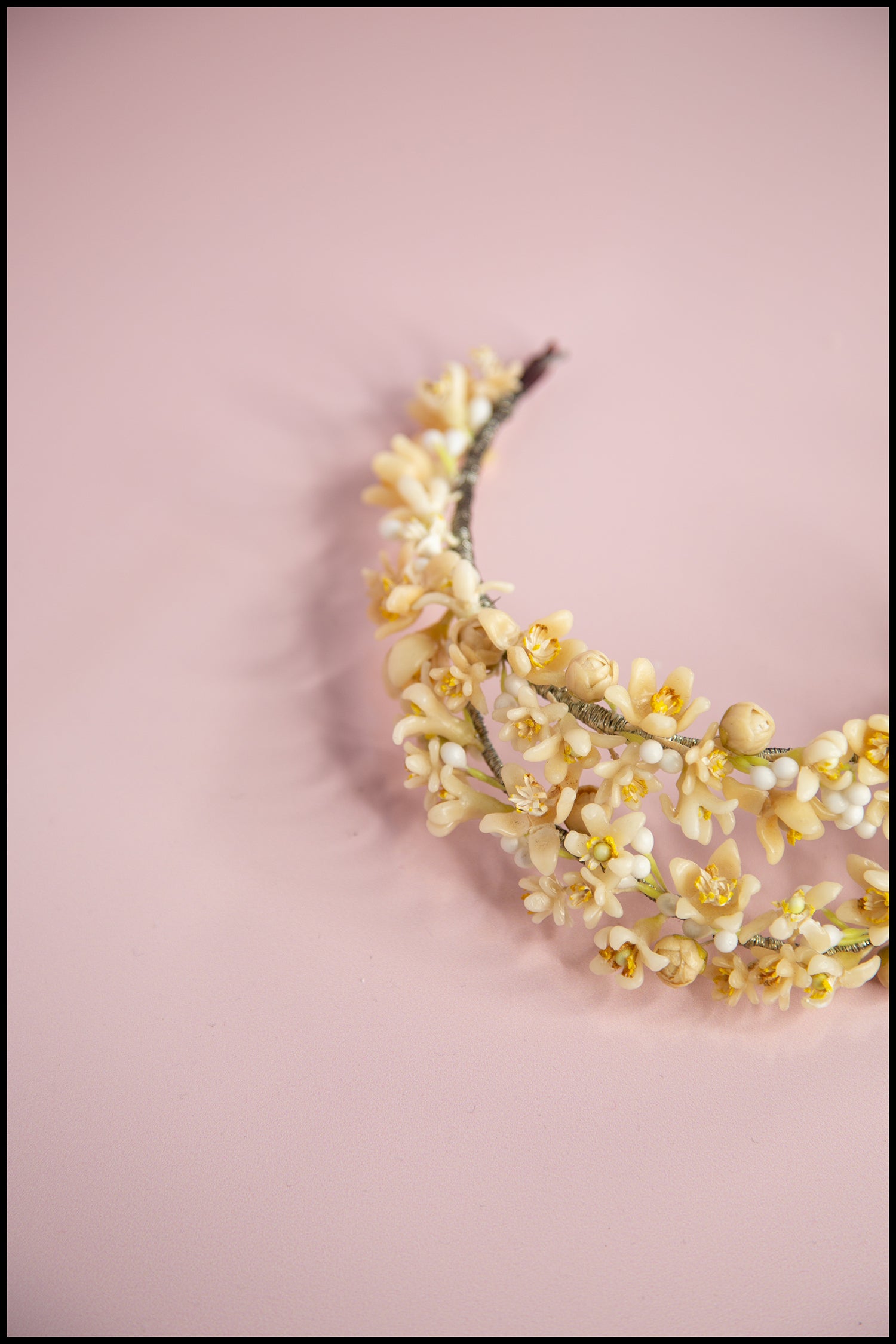 Vintage 1930s Wax Flower Crown