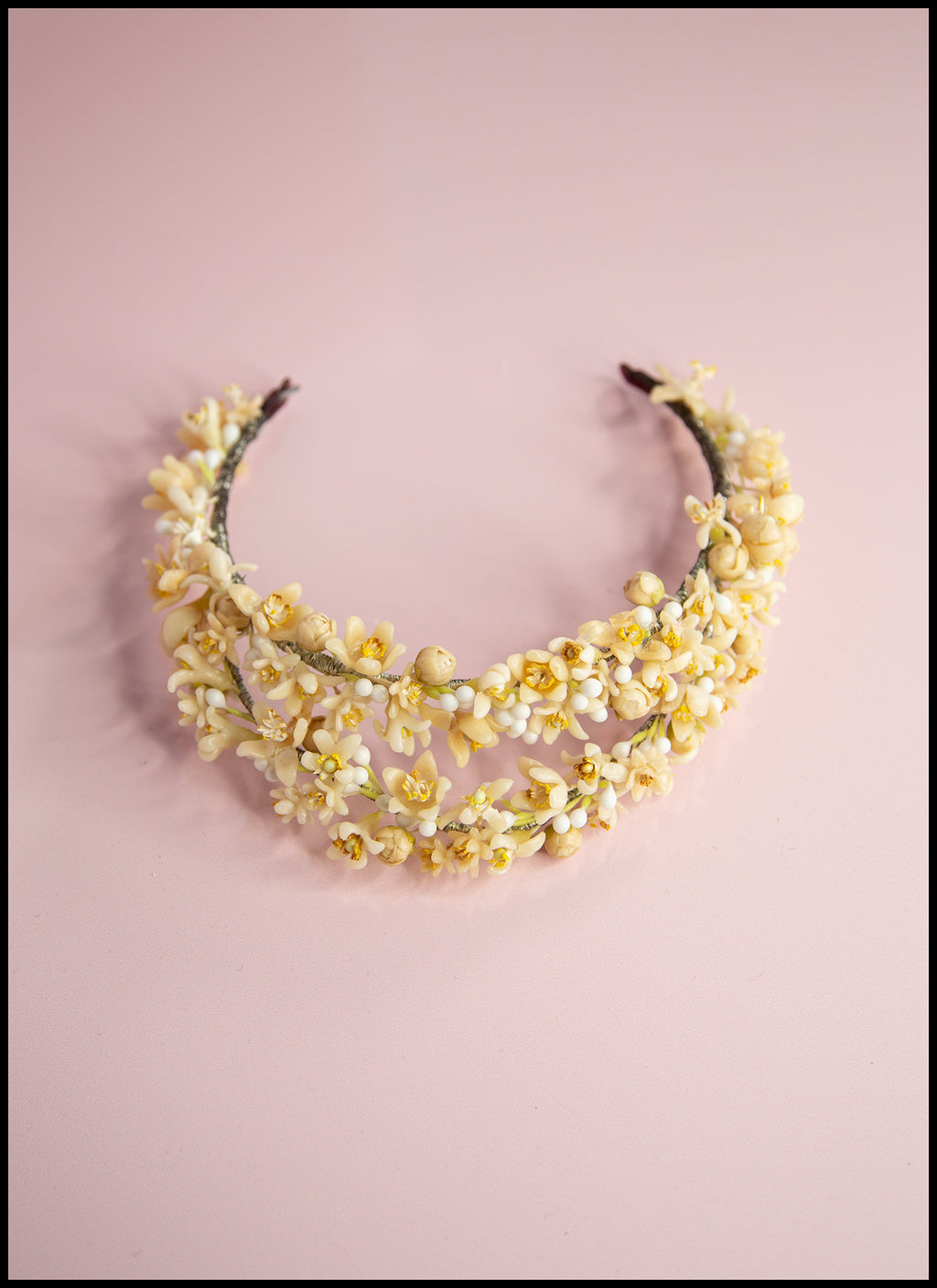 Vintage 1930s Wax Flower Crown