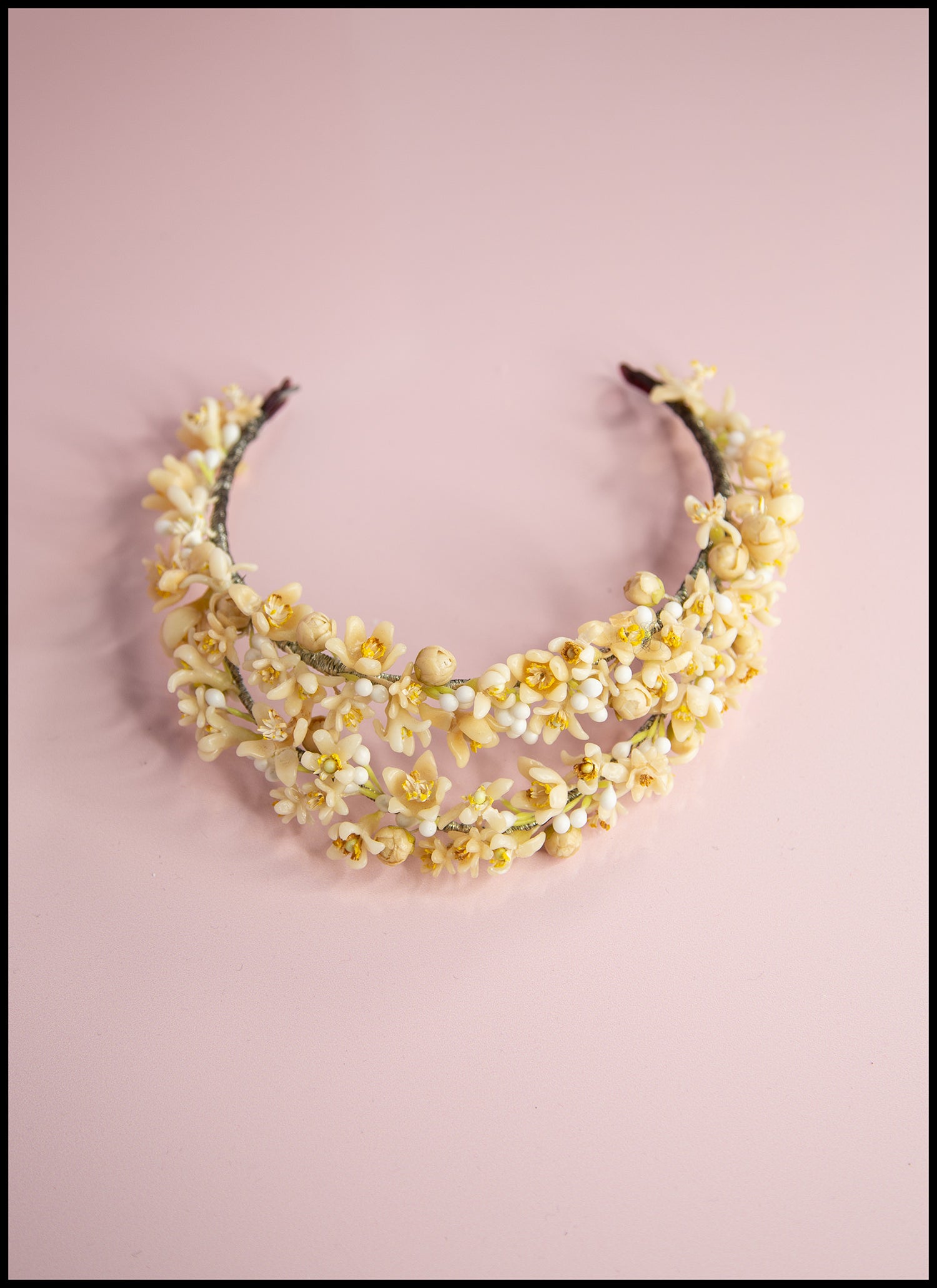 Vintage 1930s Wax Flower Crown