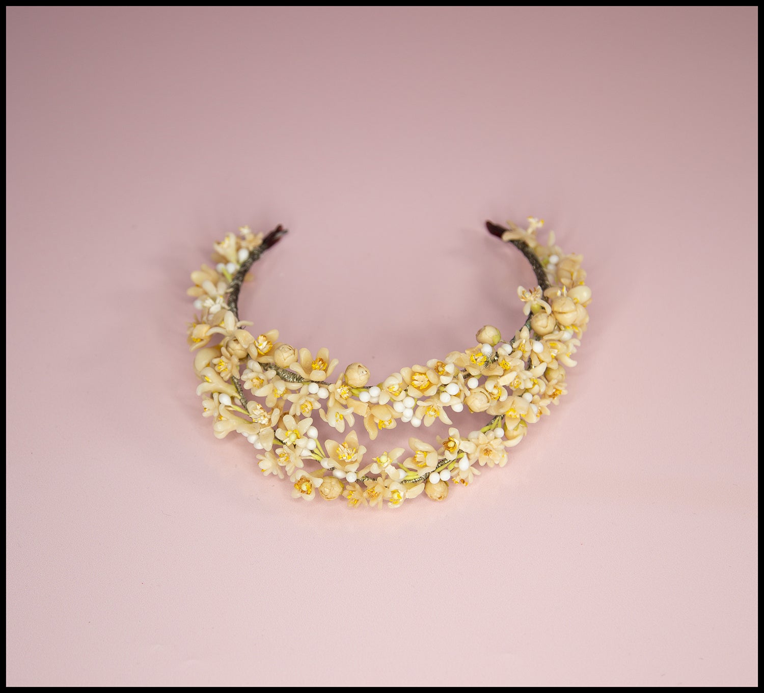 Vintage 1930s Wax Flower Crown
