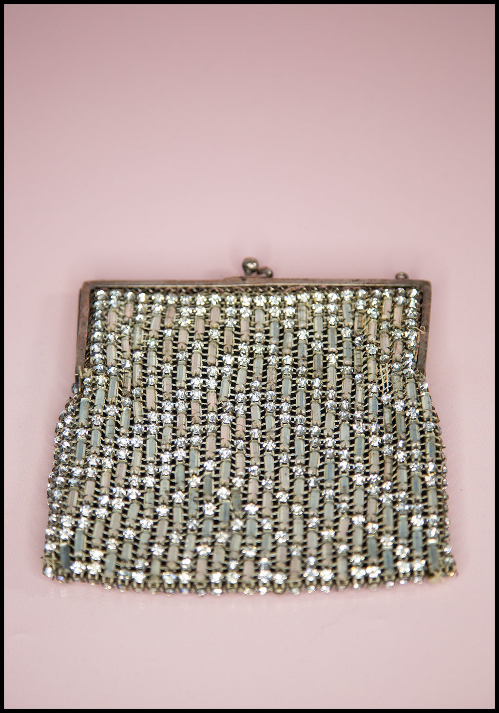 Vintage 1920s Rhinestone Crystal Purse