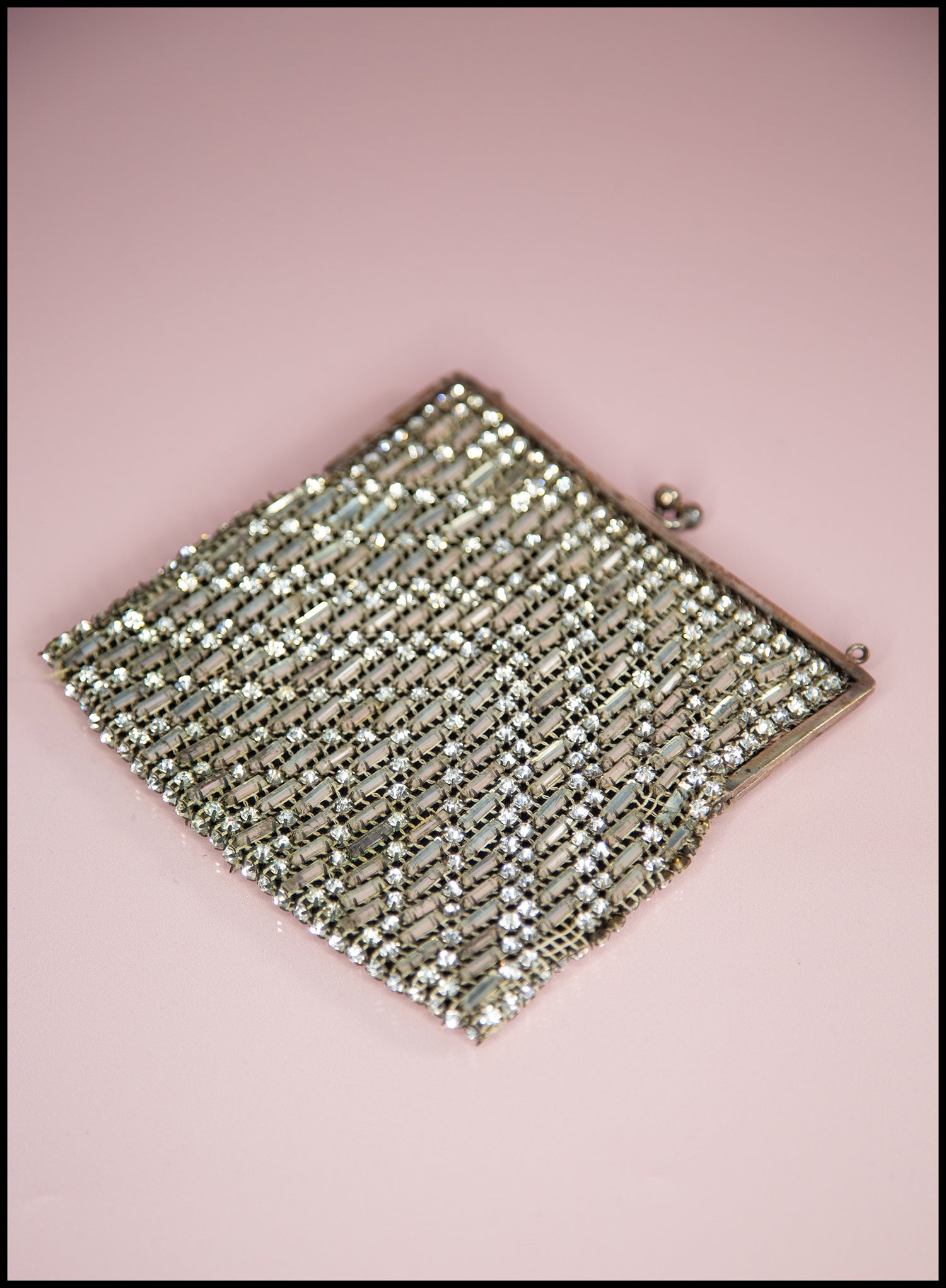 Vintage 1920s Rhinestone Crystal Purse
