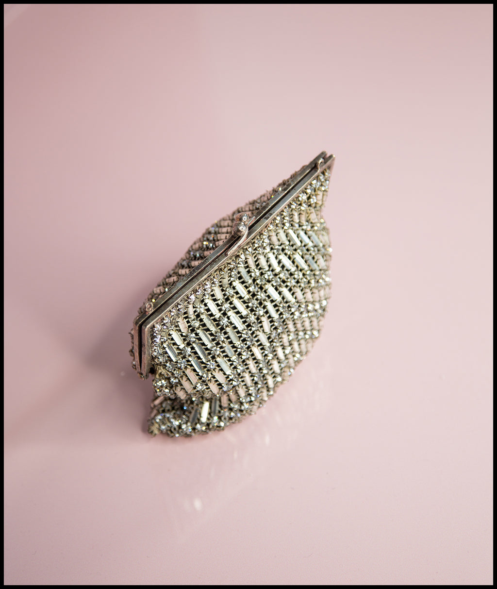Vintage 1920s Rhinestone Crystal Purse