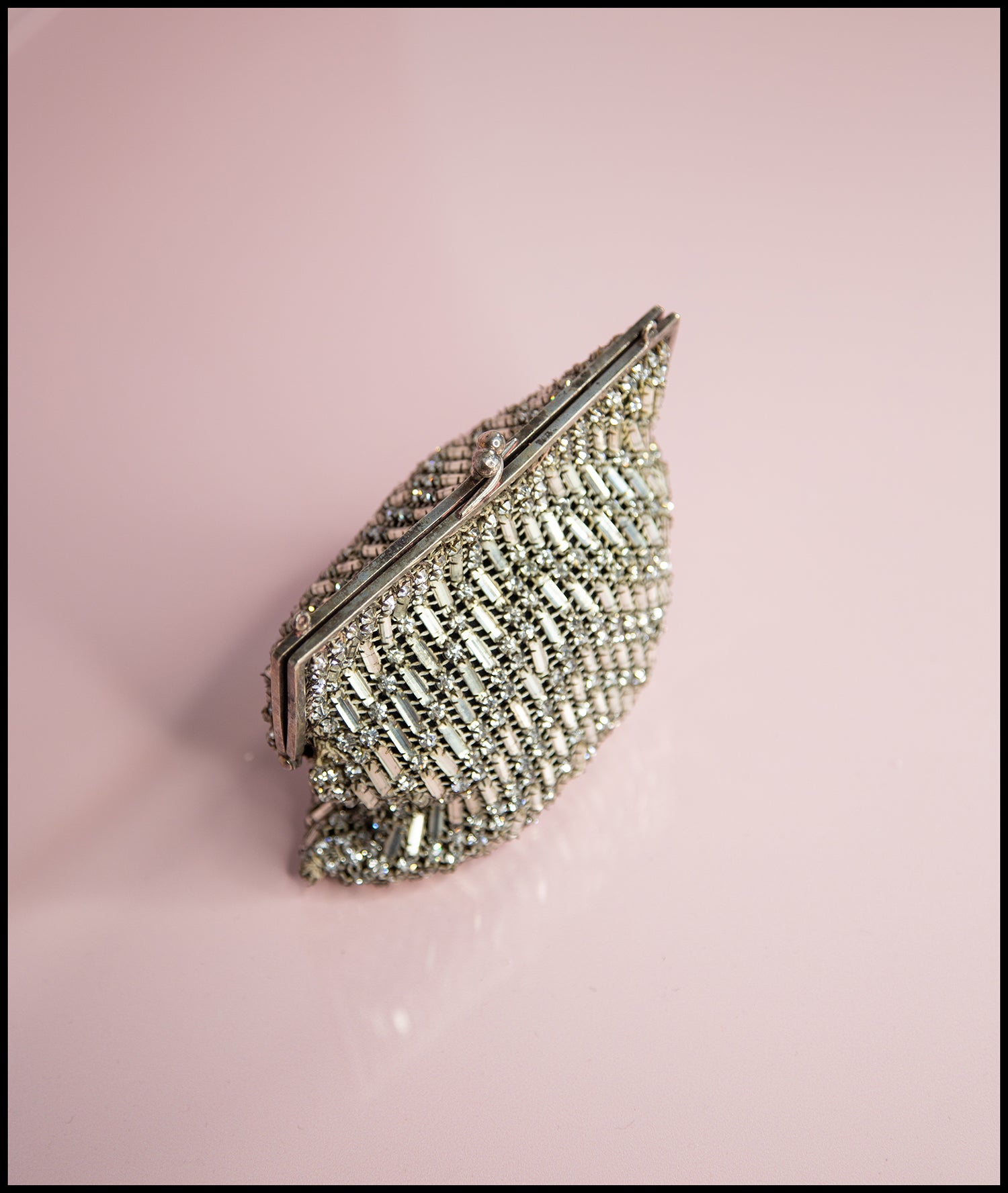 Vintage 1920s Rhinestone Crystal Purse