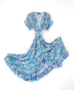 romantic blue floral summer dress alexandra king