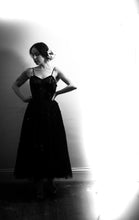 Vintage 1950s Black Sequin Tulle Dress