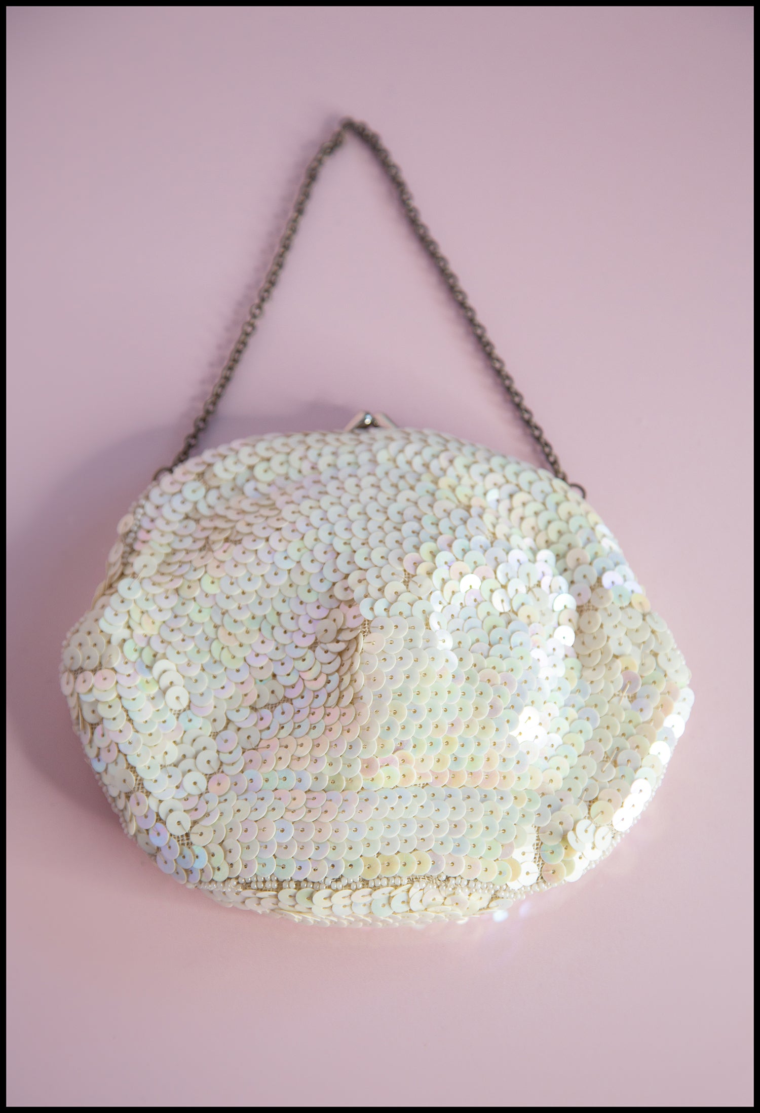 Vintage 1920s Pearl Sequin Purse