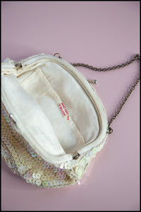 Vintage 1920s Pearl Sequin Purse