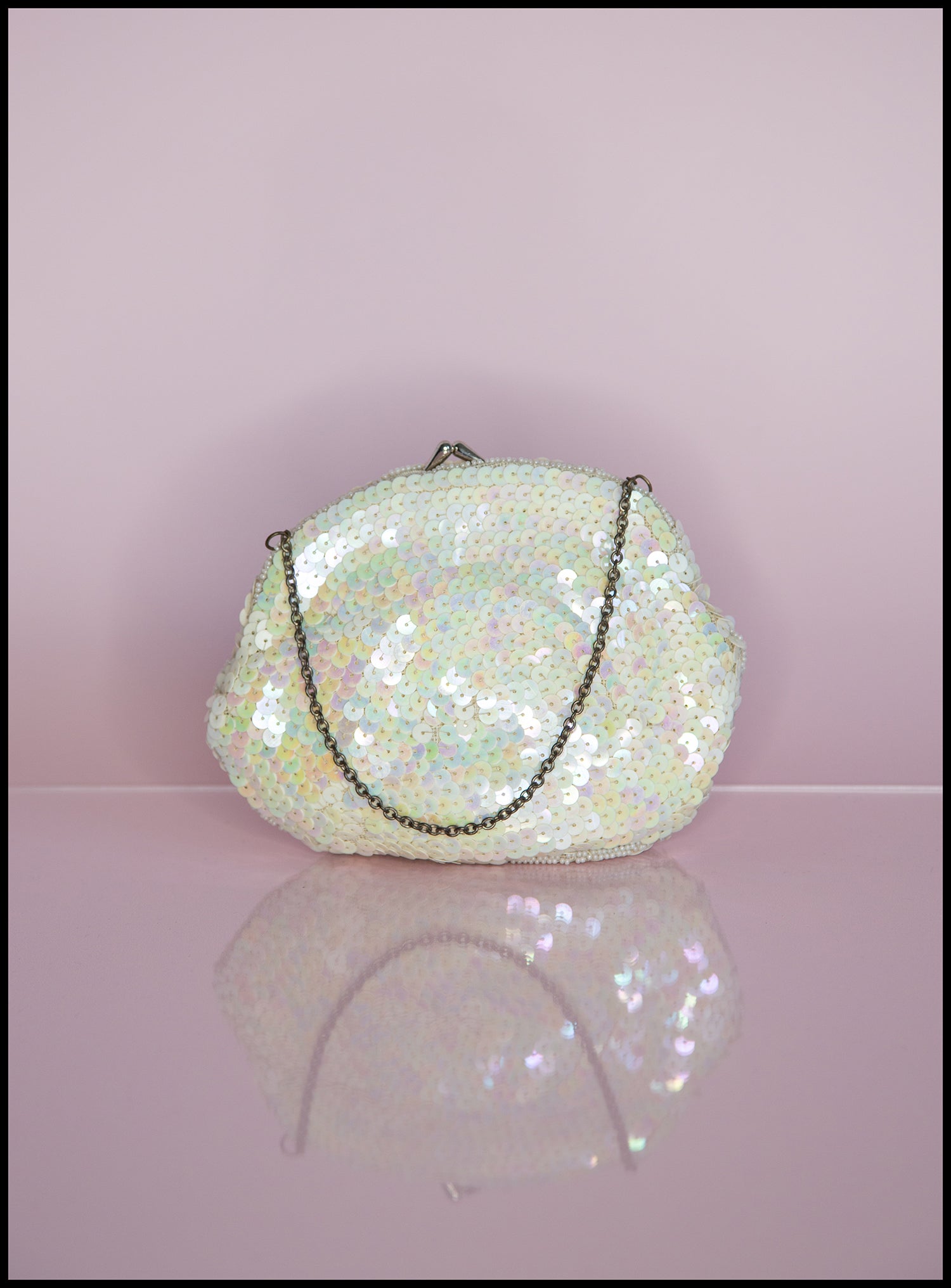 Vintage 1920s Pearl Sequin Purse