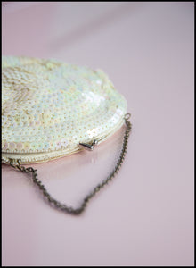 Vintage 1920s Pearl Sequin Purse