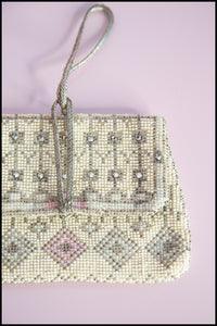 Vintage 1920s Pastel Art Deco Beaded Purse