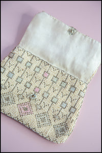 Vintage 1920s Pastel Art Deco Beaded Purse