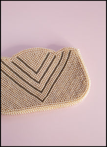 Vintage 1930s Art Deco Pearl Clutch Purse