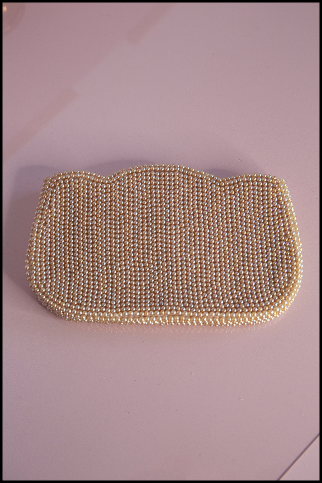 Vintage 1930s Art Deco Pearl Clutch Purse