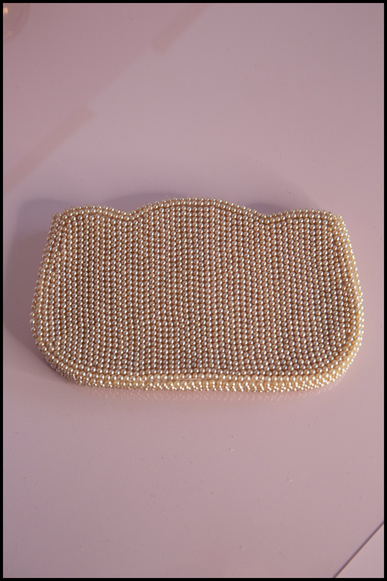Vintage 1930s Art Deco Pearl Clutch Purse