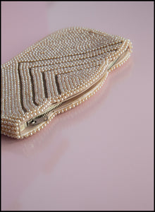 Vintage 1930s Art Deco Pearl Clutch Purse