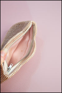 Vintage 1930s Art Deco Pearl Clutch Purse