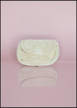 Vintage 1920s Ivory Glass Beaded Belt Purse