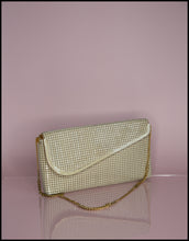 Vintage 1970s Cream Glomesh Clutch Bag