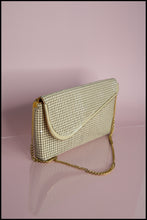 Vintage 1970s Cream Glomesh Clutch Bag