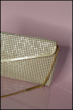 Vintage 1970s Cream Glomesh Clutch Bag