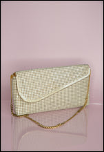 Vintage 1970s Cream Glomesh Clutch Bag